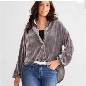 Daytrip Charcoal Button-Down Shirt
